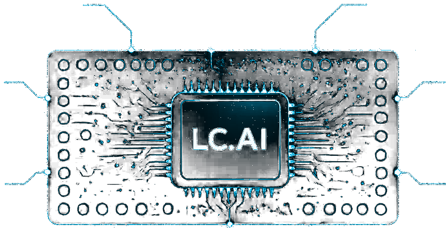 LC.AI 芯片 + 8 项传感器示意图