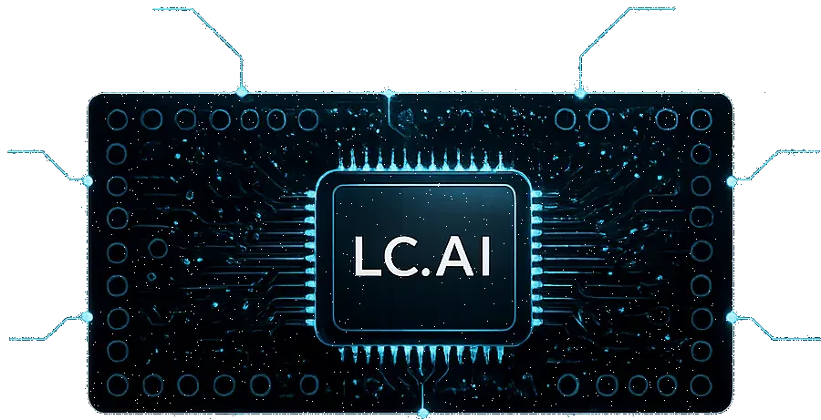 LC.AI 芯片 + 8 项传感器示意图